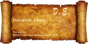 Darabos Emma névjegykártya